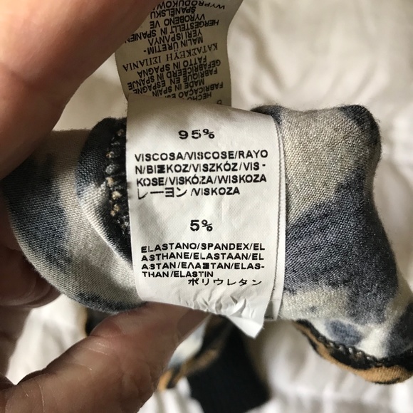 Retro silky leopard print top - Picture 3 of 3